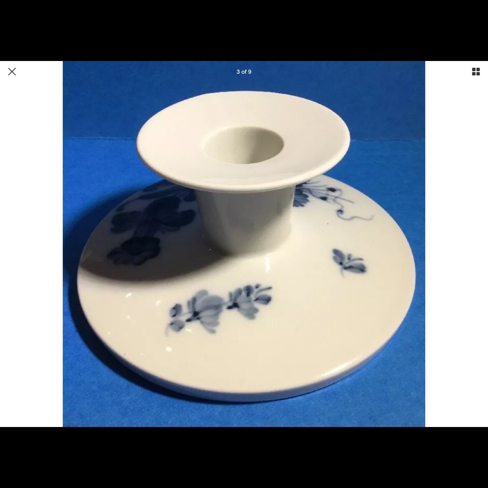 Royal Copenhagen Taper Candlestick Holder NUMBERED - Picture 2 of 7
